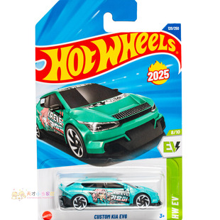 120号 CUSTOM KIA EV6 起亚 绿色 风火轮 HW EV系列25L