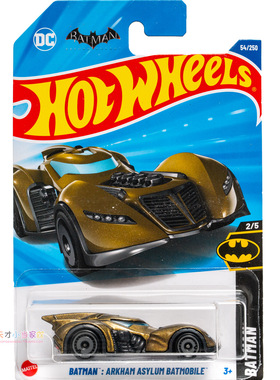 54号 BATMAN:ARKHAM ASYLUM BATMOBILE蝙蝠侠 橄榄绿色 风火轮 BA