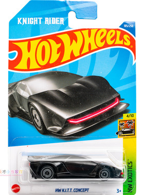 185号 HW K.I.T.T. CONCEPT 霹雳游侠 黑色 美泰风火轮 HW EXOTIC