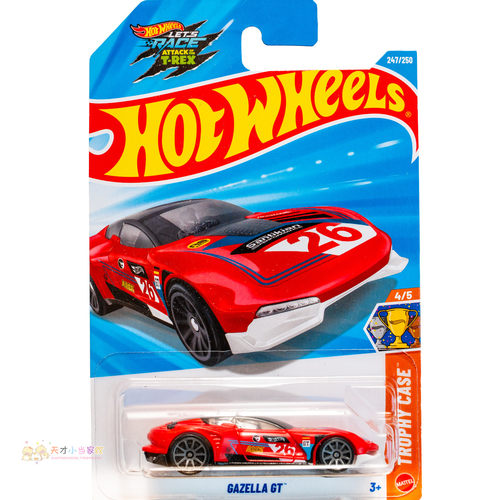 247号 GAZELLA GT 普宝 红色 风火轮 TROPHY CASE系列26Q
