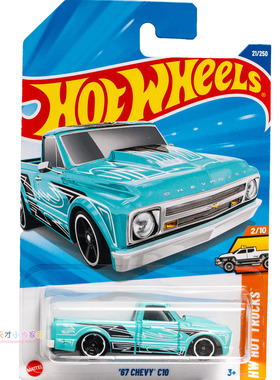 21号 '67 CHEVY C10 雪佛兰 天蓝色 风火轮 HW HOT TRUCKS系列25A