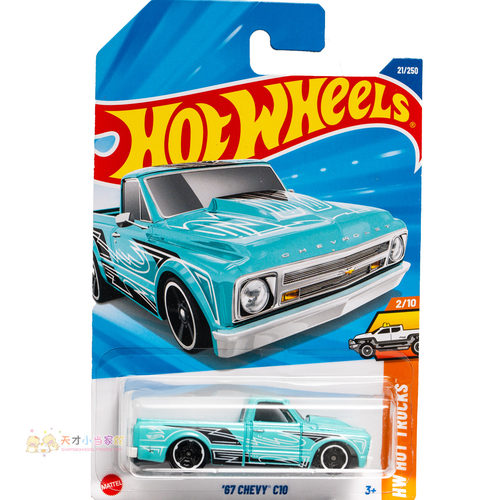 21号 '67 CHEVY C10 雪佛兰 天蓝色 风火轮 HW HOT TRUCKS系列25A