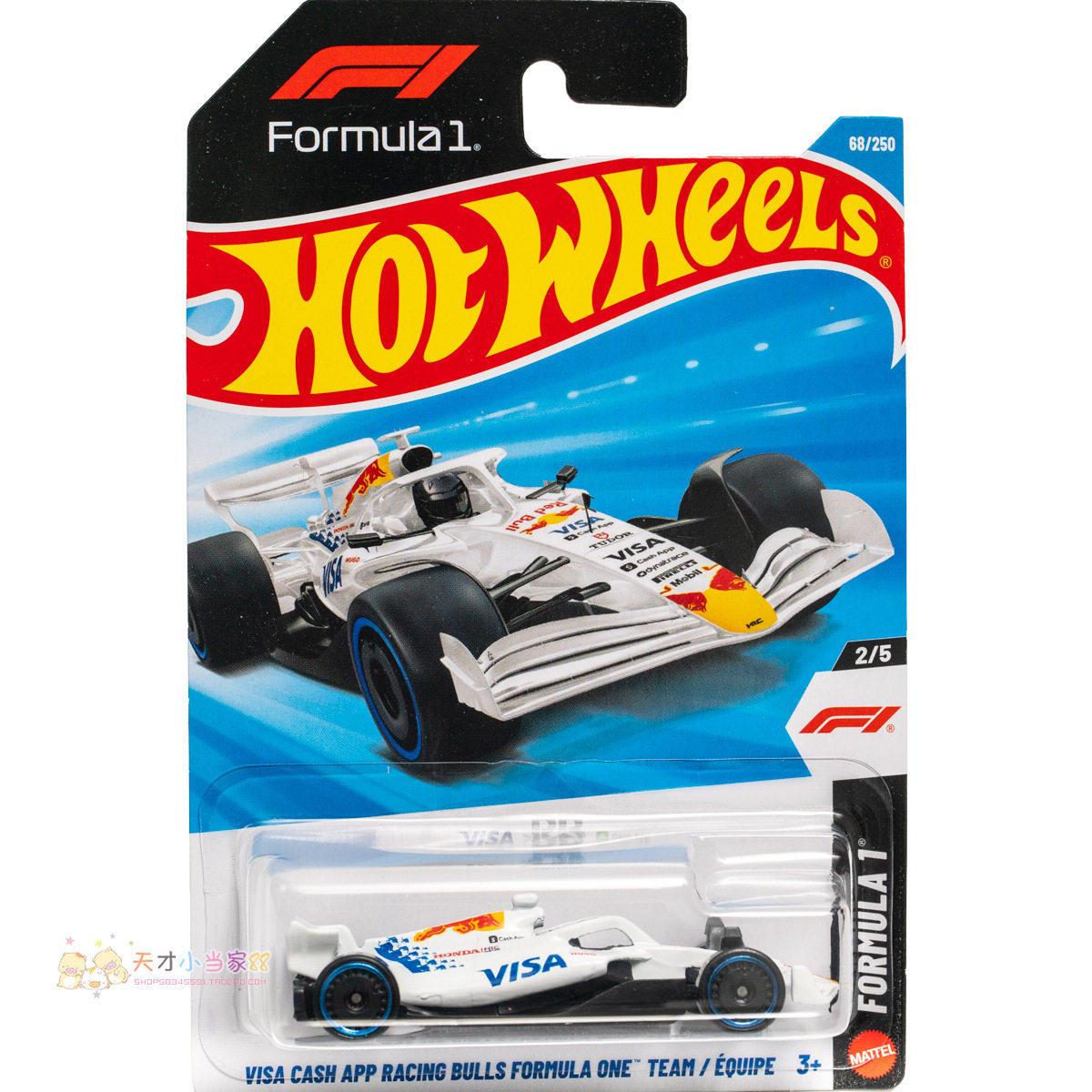 68号 VISA CASH APP RACING BULLS FORMULA ONE TEAM 红牛F1 白色