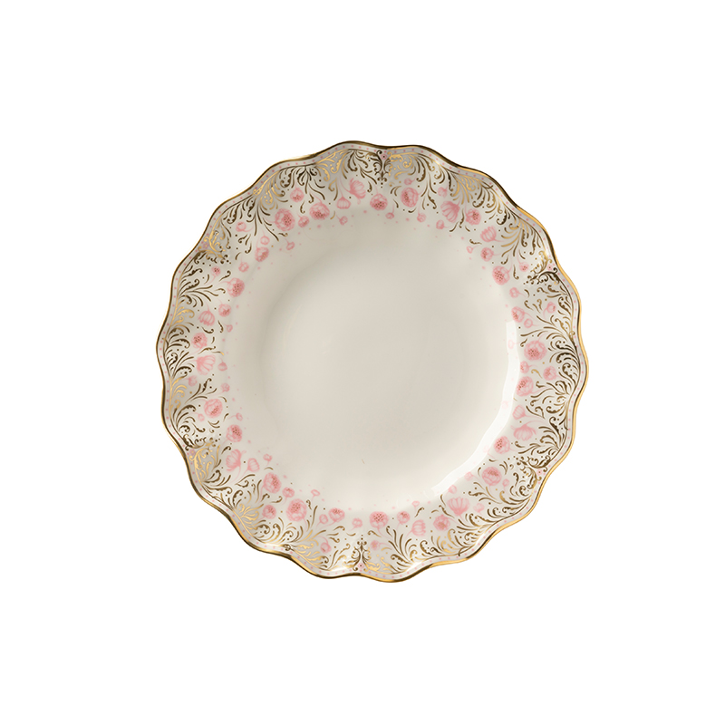 平盘骨瓷芍药欧式平盘餐盘小清新