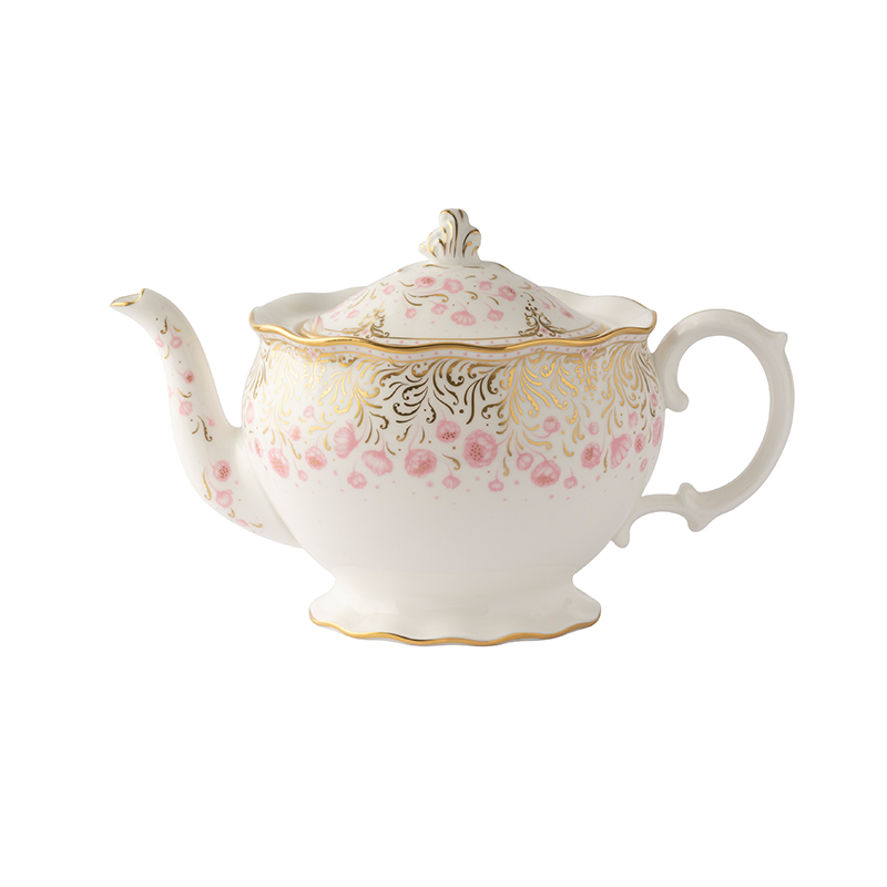 英国茶壶RoyalCrownDerby骨瓷