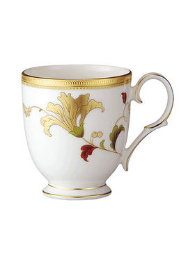 现货日本Noritake则武Islay浮雕描金日式骨瓷马克杯茶杯碟礼盒装