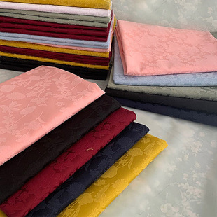 智海纺织国风缎面暗纹提花缎古风娃衣旗袍汉服马面裙衣服布料面料