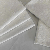 中式 布料面料 国风黑色白色浮雕缎面暗纹提花缎棉绸古风旗袍汉服装