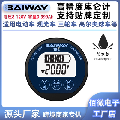 Baiway防水电动车库仑计