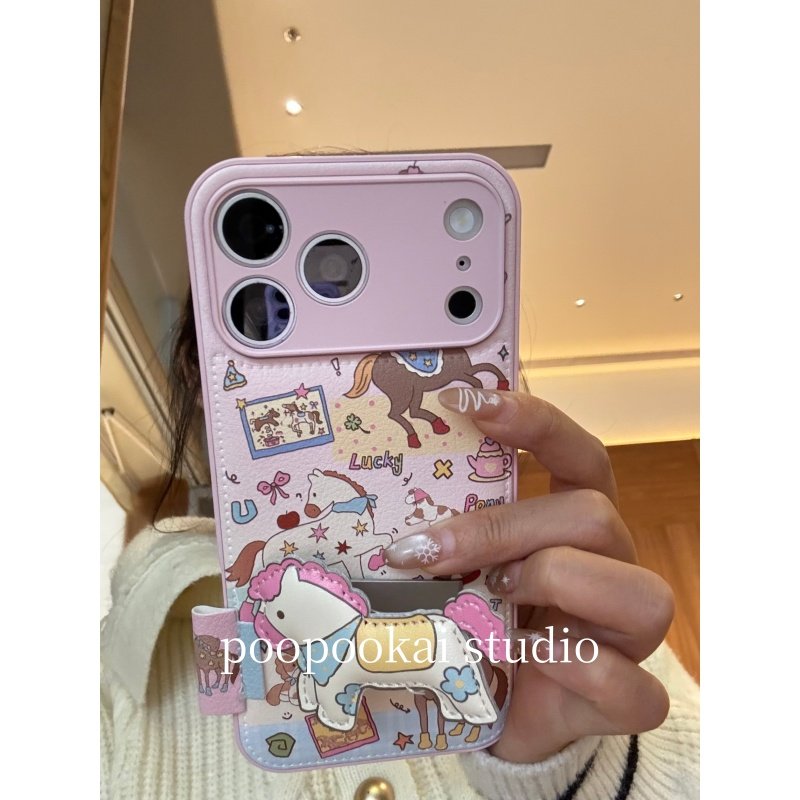 PooPookai可爱星星花朵小马皮质适用于苹果16/17promax/iPhone15pro手机壳女款14全包防摔13保护套,3C数码配件,手机保护套/壳,淘宝优惠券,粉丝福利购,淘宝优惠卷