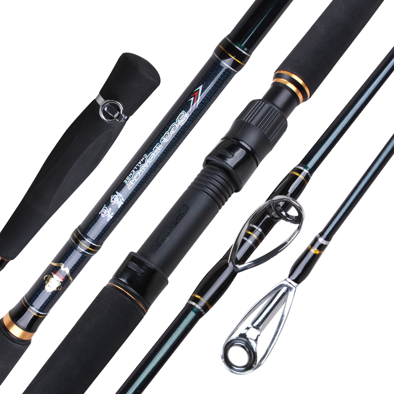 戴家海盗深海船钓竿50/80/120号沉船竿2.1/2.4/2.7米黑鱼鲈鱼船杆