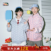 lemanism美式 女生外套 男2025新款 潮流星星满印立领夹克情侣款 开衫