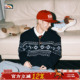 lemanism美式 毛衣 新款 潮流费尔岛民族风半开领针织衫 男2025秋冬季