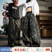 工装 男2025新款 裤 情侣款 lemanism美式 长裤 潮流复古迷彩宽松休闲裤