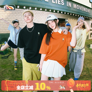 lemanism美式潮牌彩色气球短袖T恤男款2026夏季新款情侣款半袖女