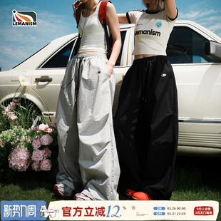 男美式 裤 运动裤 2026情侣款 女 lemanism夏季 直筒休闲长裤 速干工装