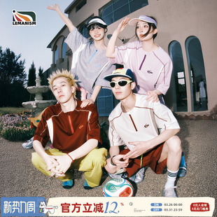 情侣 T恤男2026夏季 lemanism美式 潮流240g重磅凉感速干哈苏线短袖