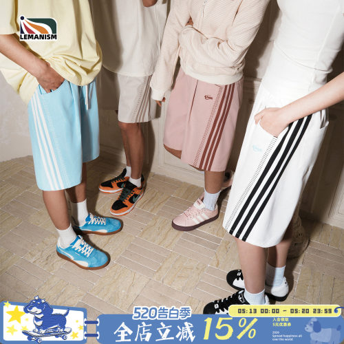 三条杠休闲短裤夏季情侣款五分裤