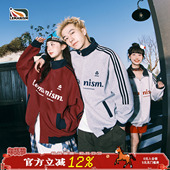 情侣美式 lemanism棒球服红色外套男款 立领春季 运动夹克上衣卫衣女