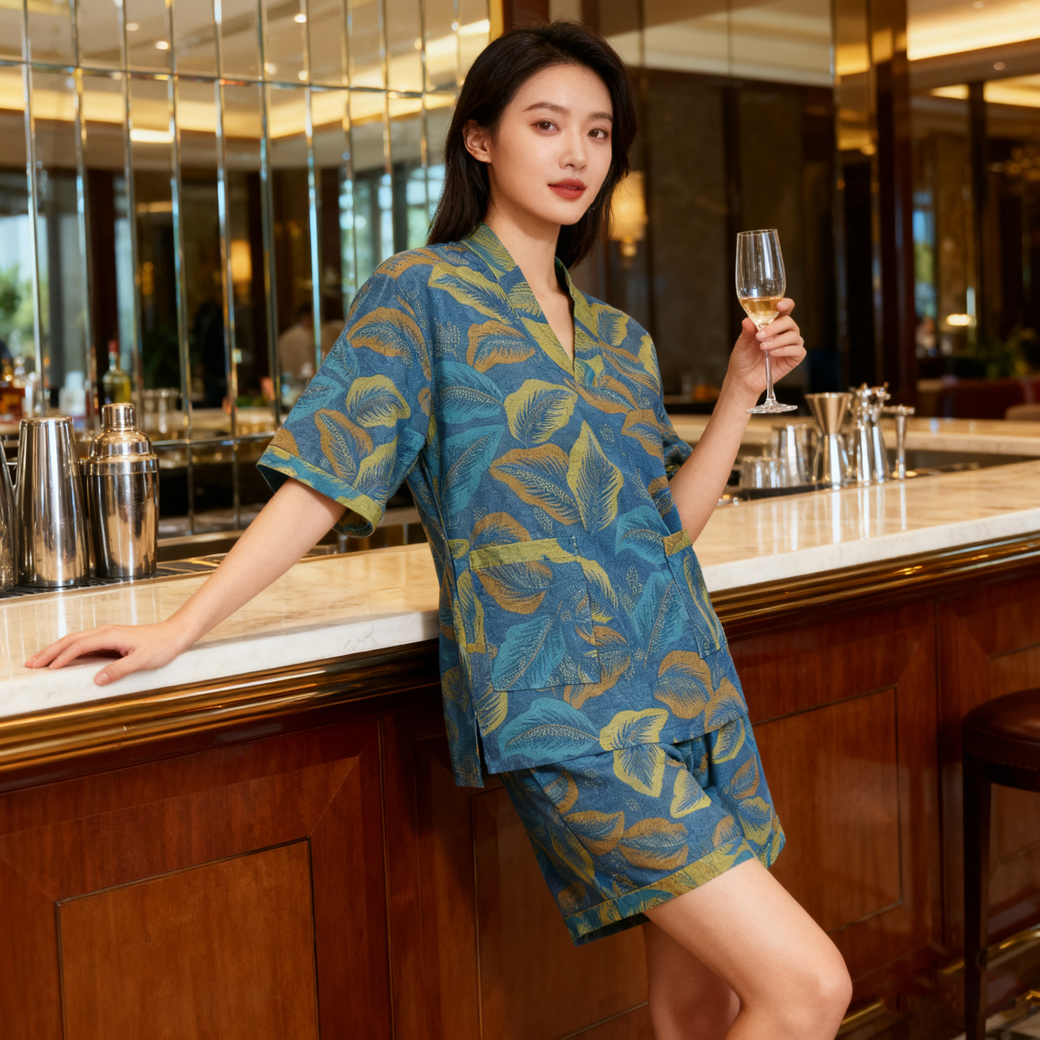 【洗浴汗蒸】汗蒸服纯棉男女双层纱情侣家居温泉浴衣美容睡衣秋冬,居家布艺,汗蒸服,淘宝优惠券,粉丝福利购,淘宝优惠卷