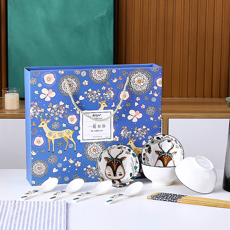 儿童米饭碗盘家用筷勺商务礼品