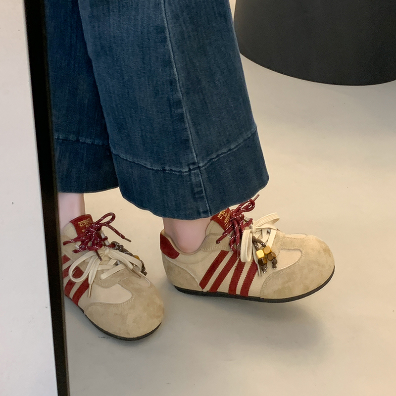 复古德训鞋女款板鞋女加绒休闲