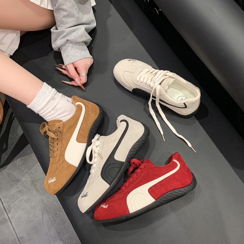 复古德训鞋女2026新款百搭休闲运动板鞋ins潮小众设计感阿甘鞋子