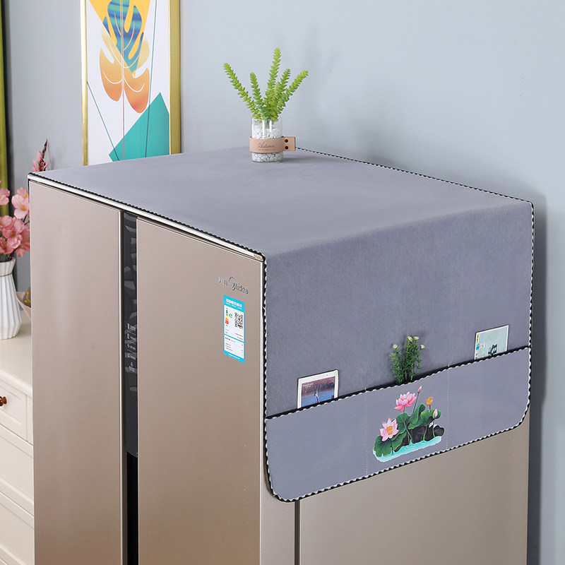 防滑冰箱盖布防尘布冰箱罩套防尘防油单双开门洗衣机盖巾家用新款