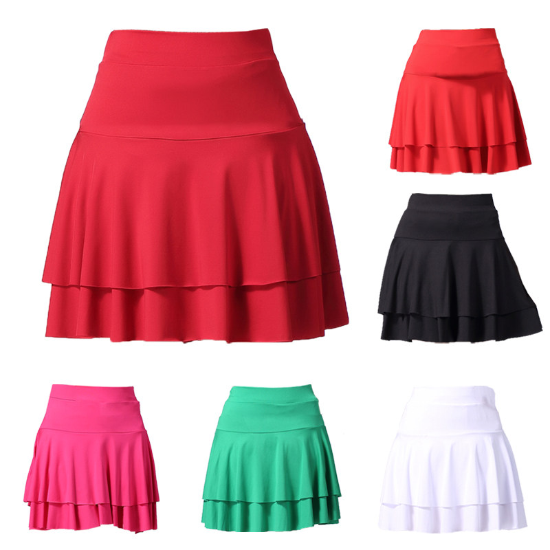 广场舞裙子拉丁舞蹈裙春夏牛奶丝高腰半身裙女水兵舞健身运动短裙,运动/瑜伽/健身/球迷用品,广场舞半身裙,淘宝优惠券,粉丝福利购,淘宝优惠卷