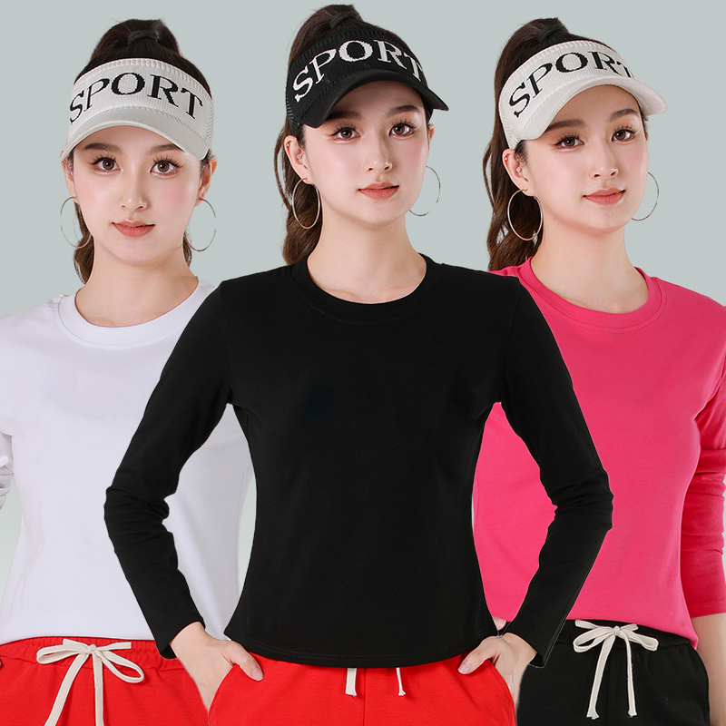 广场舞新款纯色长袖上衣厂家直销