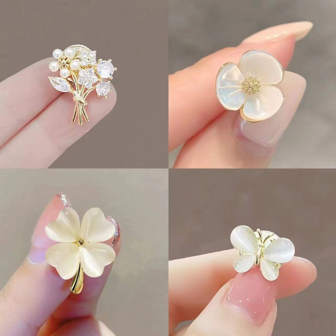 领口防走光神器衣服胸口小花朵胸针扣子气质精致固定扣别针胸花,居家布艺,防走光扣,淘宝优惠券,粉丝福利购,淘宝优惠卷