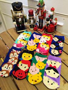 日本TSUM 米奇 美人鱼 爱丽丝 小矮人 全棉卡通短袜 5双包邮