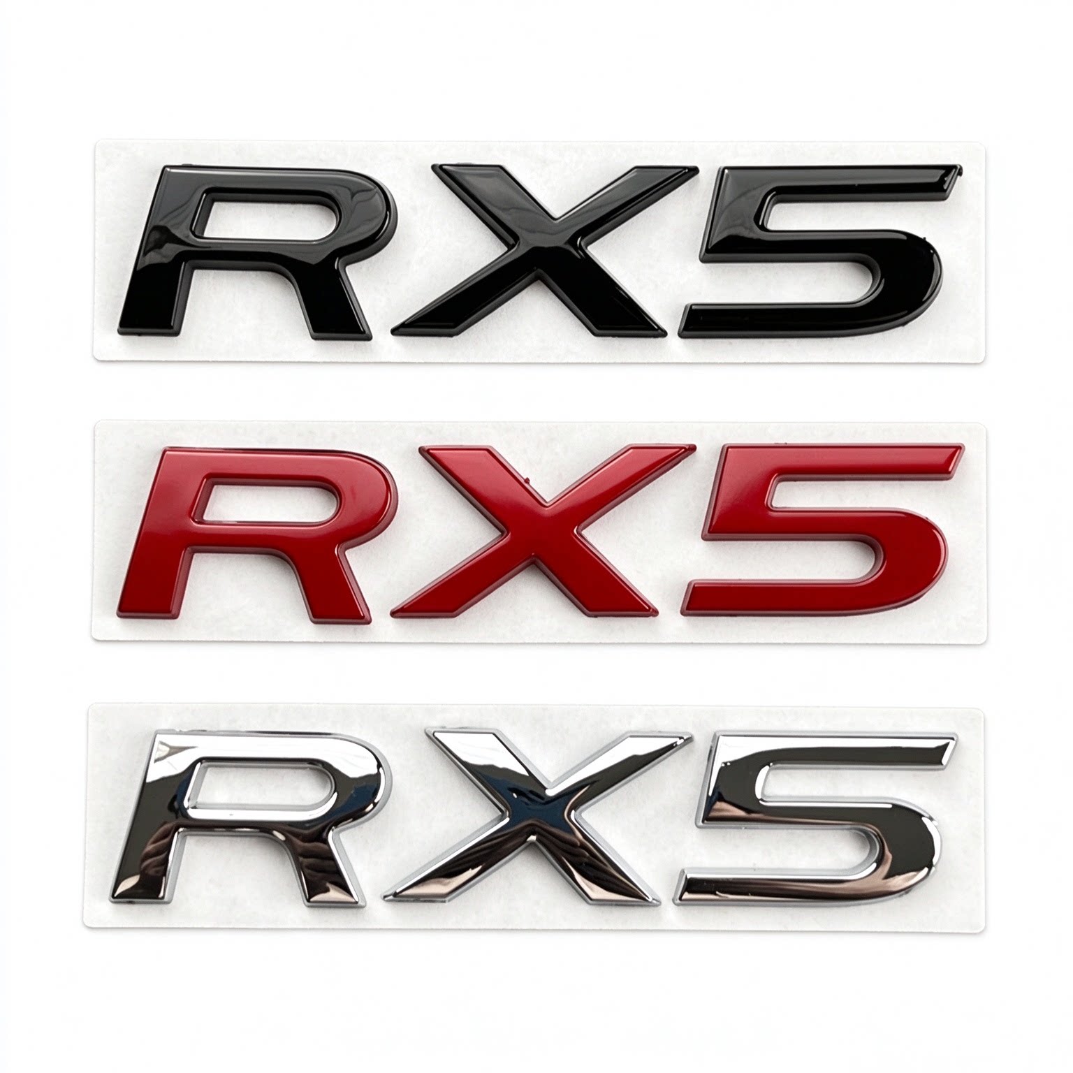 适用于荣威个性改装RX5英文字母车身贴标金属后尾箱标志RX5字标贴