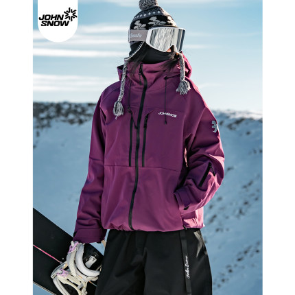 John snow滑雪服女款男宽松防水冬季套装2025新款3L滑雪上衣裤子