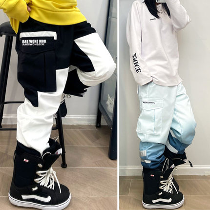 John Snow男女束腿单板双板软壳工装滑雪裤防水加绒保暖耐磨透气