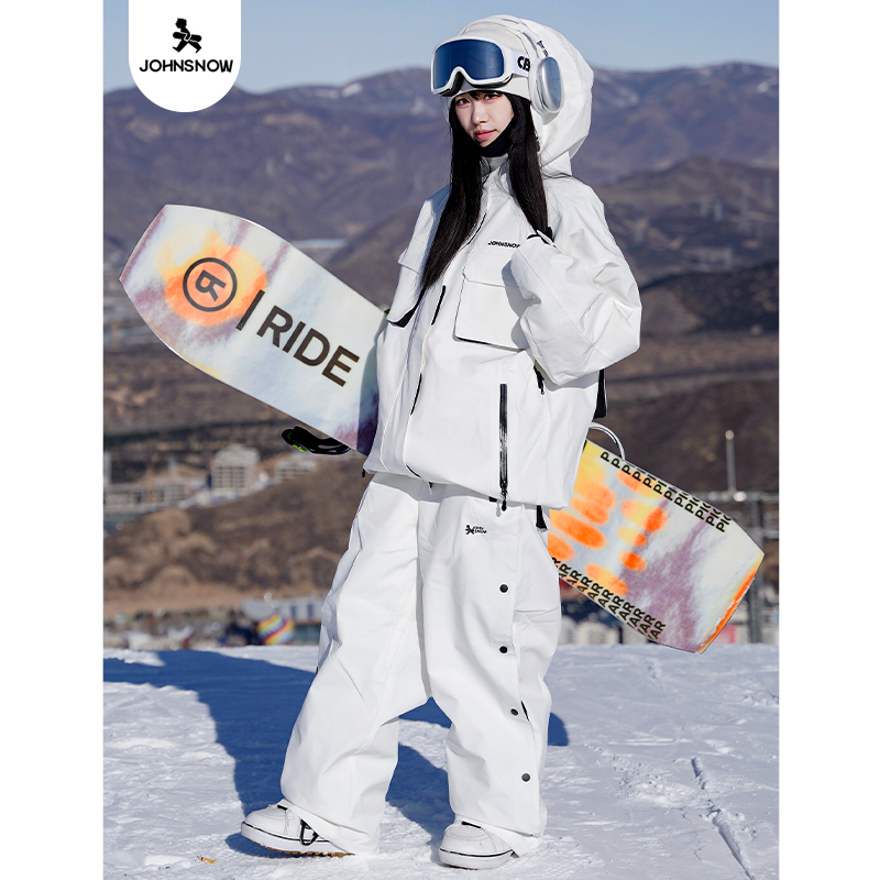 戶外專業防水雙板沖鋒衣男款雪褲