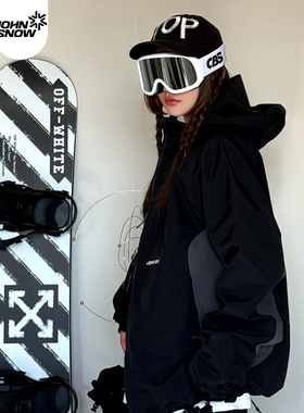 johnsnow滑雪服女款男25新款防水防风高端3L硬壳户外滑雪上衣外套