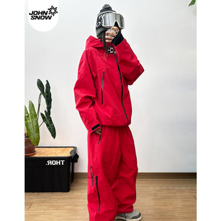 套装 单双板专业防水防风3l超好看衣裤 snow滑雪服女2025新款 John
