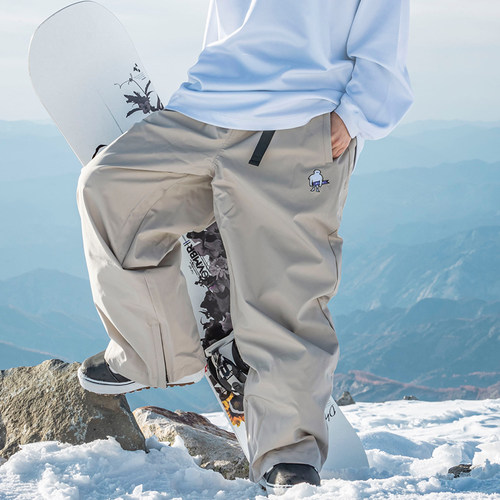 Johnsnow单板滑雪裤防水宽松棉