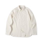 NATIVEWELL长绒棉条纹长袖 衬衫 紧致干爽提花肌理感