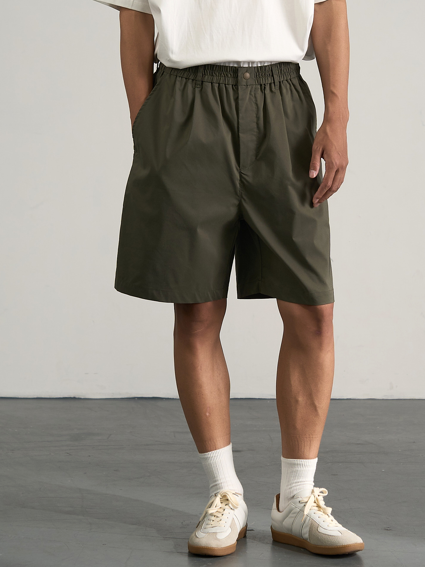 易打理短裤宽松弹力腰围