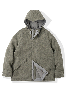 NATIVEWELL 顶配秋冬温暖羊毛连帽外套轻户外3M新雪丽高效暖绒