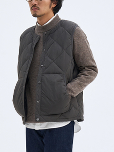 NATIVEWELL羽绒马甲柔软蓬松盐缩尼龙高纯净白鸭绒薄款内搭