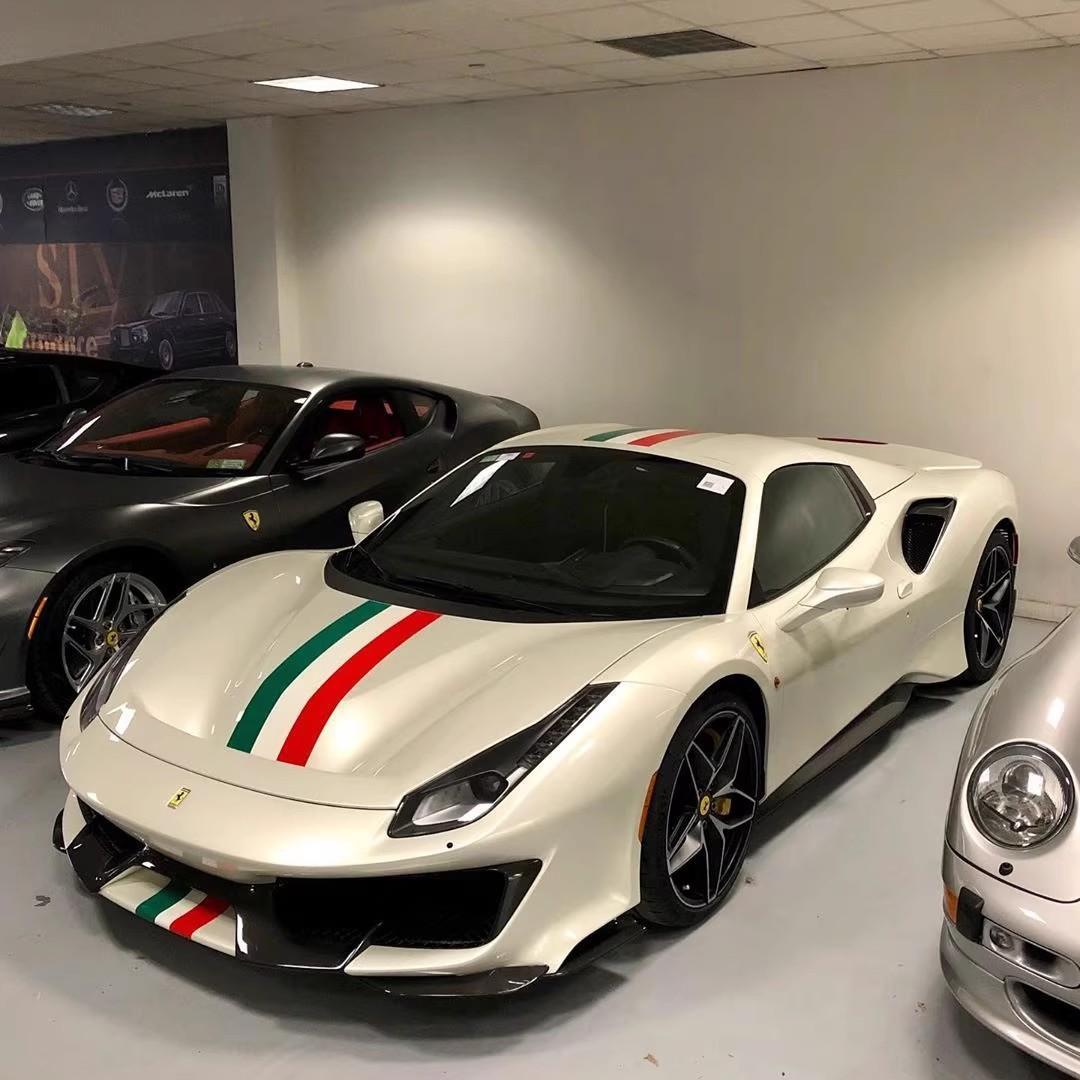 法拉利488意大利三色贴纸