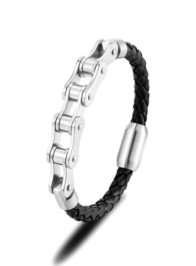 小众设计高级感黑色单车链条手链男潮手绳学生日韩土酷嘻哈情侣