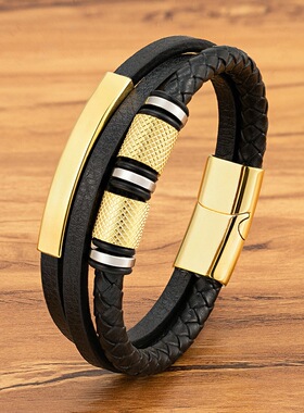 潮牌情侣钛钢轻奢转运珠手链高级