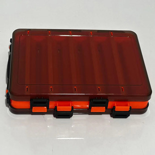 双面对开十格十四格 饵盒五色锁扣手提 木虾路亚盒 渔具配件