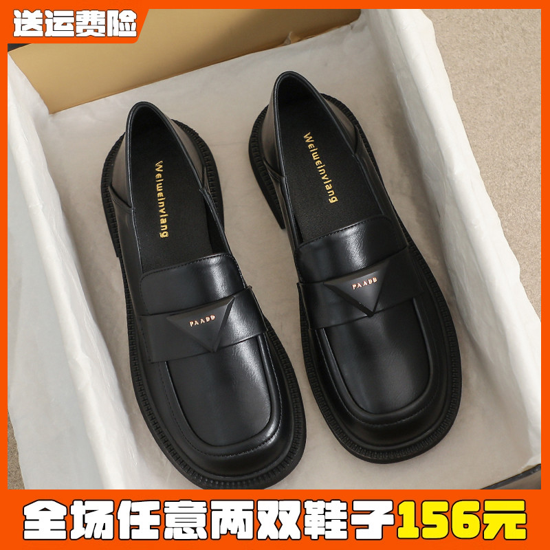 英伦风小皮鞋日常乐福鞋