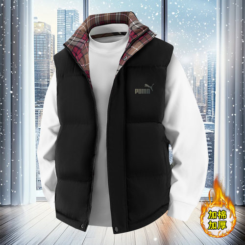 奥莱秋冬季马甲男羽绒棉立领外套