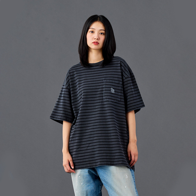 【官方直营】Liberaiders PIGMENT DYED STRIPED复古染色短袖26SS